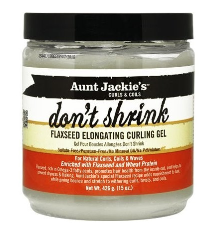 Aunt Jackie's Curls & Coils Don't Shrink Flaxseed Elongating Curling Gel