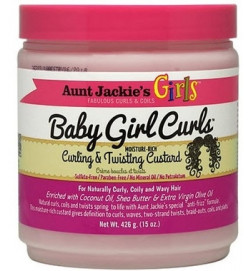 Aunt Jackie's Curls & Coils Kids Baby Girl Curls Curling & Twisting Custard