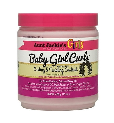 Aunt Jackie's Curls & Coils Kids Baby Girl Curls Curling & Twisting Custard