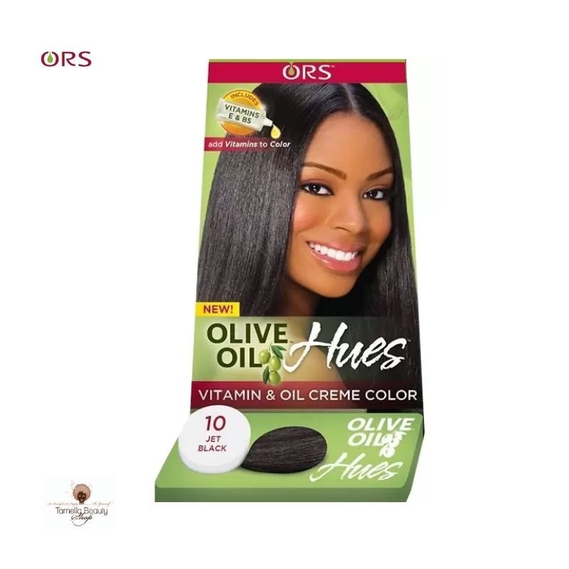 ORS Olive Oil Hues Vitamines and Oil Creme Color 10 jet black